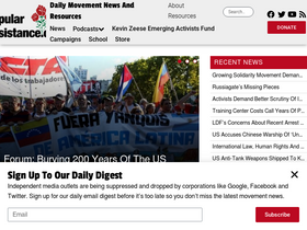 'popularresistance.org' screenshot