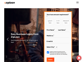 'ziploan.in' screenshot