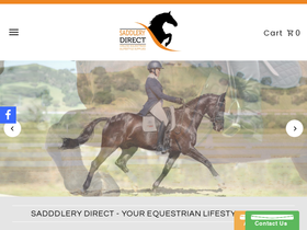 saddlerydirect.co.nz homepage screenshot