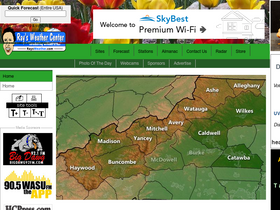 'raysweather.com' screenshot