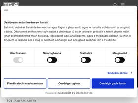'tg4.ie' screenshot