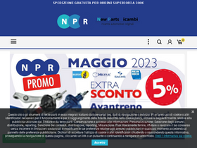 'newpartsricambi.com' screenshot