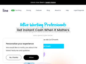 'useline.com' screenshot