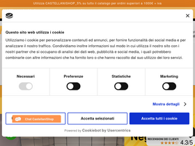 'castellanishop.it' screenshot