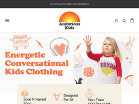 ambitiouskids.com homepage screenshot
