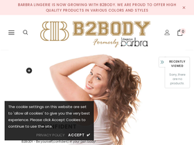b2body.com homepage screenshot