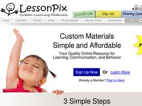 'lessonpix.com' screenshot