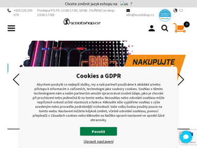 'scootshop.cz' screenshot