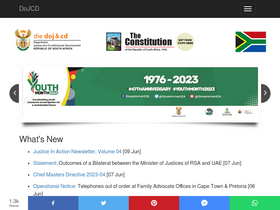 'justice.gov.za' screenshot