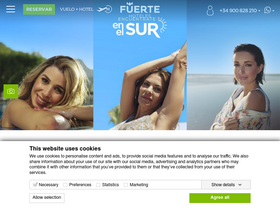 'fuertehoteles.com' screenshot
