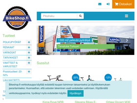 'bikeshop.fi' screenshot