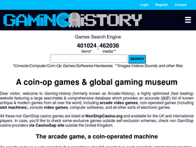 'arcade-history.com' screenshot