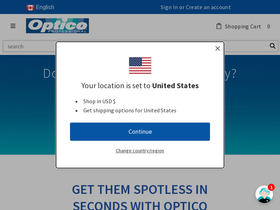 optico.ca homepage screenshot