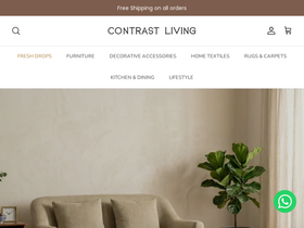 contrastliving.com homepage screenshot