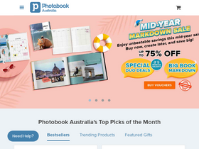 'photobookaustralia.com.au' screenshot