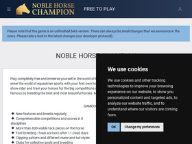 'noblehorsechampion.com' screenshot
