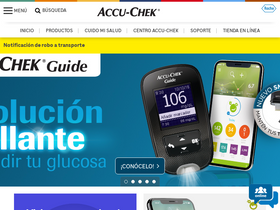'accu-chek.com.mx' screenshot