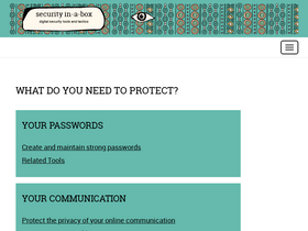 'securityinabox.org' screenshot