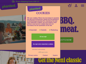 Planted homepage screenshot