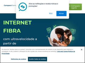 'comparaplano.com.br' screenshot