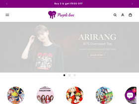 purplelove.in homepage screenshot