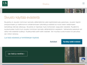 'unitedbankers.fi' screenshot