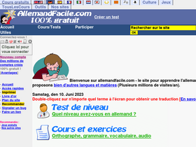 'allemandfacile.com' screenshot