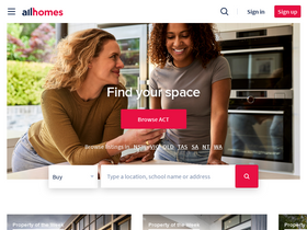 'allhomes.com.au' screenshot