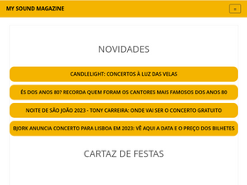 'mysound-mag.com' screenshot
