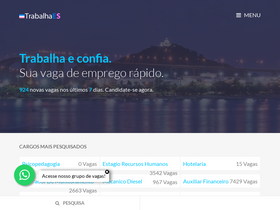 'trabalhaes.com.br' screenshot