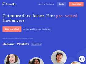 'freeup.net' screenshot