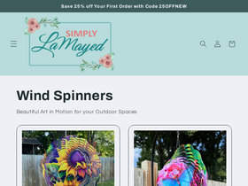 simplylamayed.com homepage screenshot