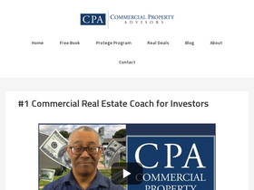 'commercialpropertyadvisors.com' screenshot