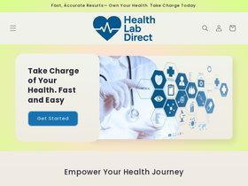 healthlabdirect.com homepage screenshot
