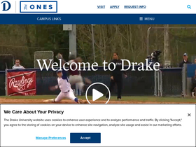 'drake.edu' screenshot