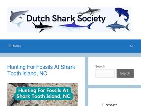 'dutchsharksociety.org' screenshot