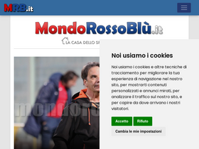 'mondorossoblu.it' screenshot