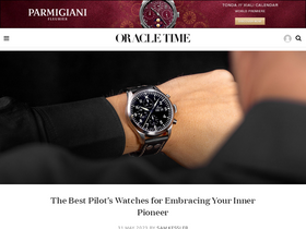 'oracleoftime.com' screenshot