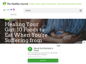 'thehealthyjournal.com' screenshot