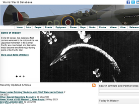 'ww2db.com' screenshot