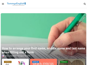 'tammysenglishblog.com' screenshot