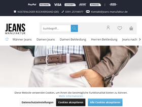 'jeans-manufaktur.de' screenshot