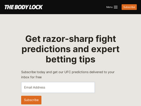 'thebodylockmma.com' screenshot