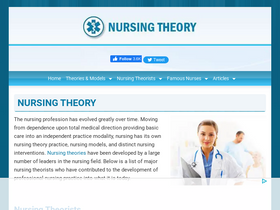 'nursing-theory.org' screenshot