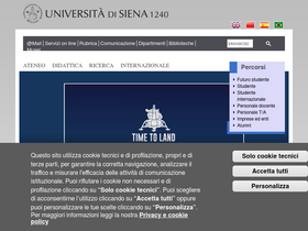 'unisi.it' screenshot