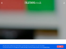'nurses.co.uk' screenshot