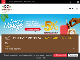 'air-burkina.com' screenshot