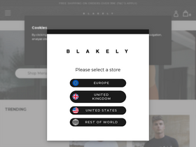 eu.blakelyclothing.com website screenshot