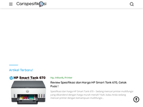 'carispesifikasi.com' screenshot