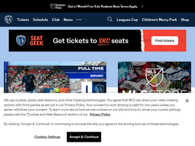 'sportingkc.com' screenshot